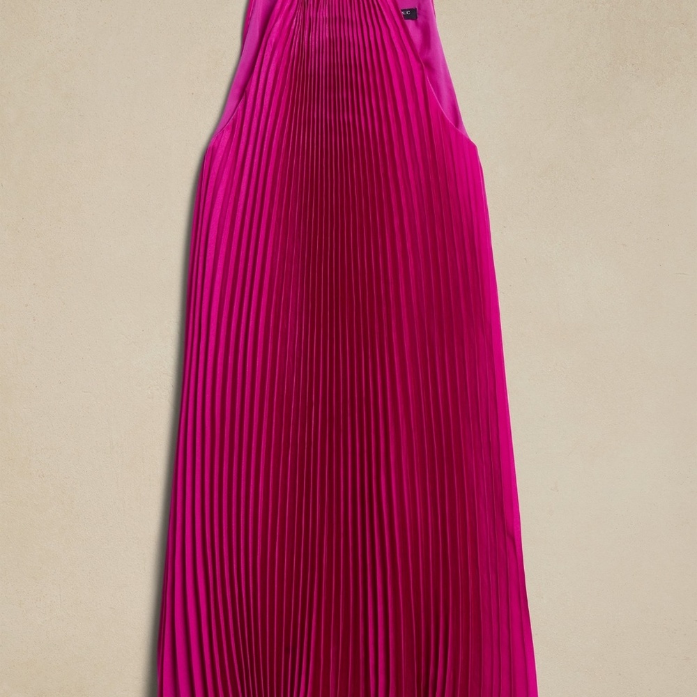 Banana Republic Halter Pleated Mini Dress - Picture 4 of 4